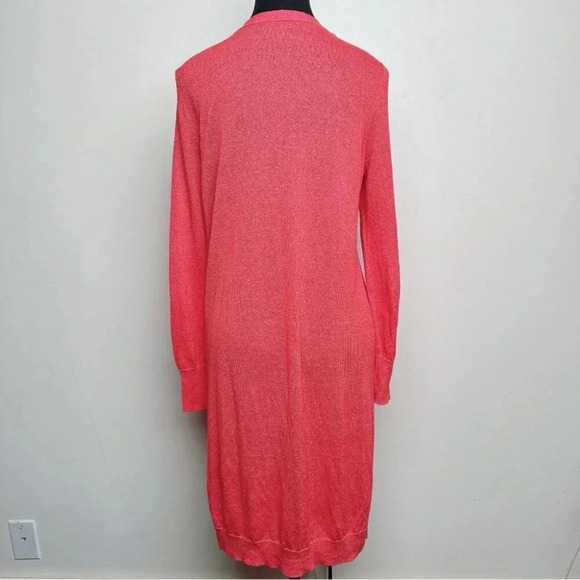 Halogen Womens Size Small Hibius Linen  Long Line Open Cardigan - Picture 4 of 16